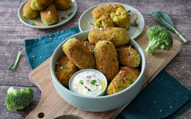 Croquettes de brocolis et carottes