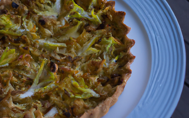 Tarte automnale aux endives et roquefort