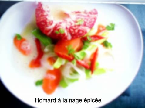 Homard à la nage