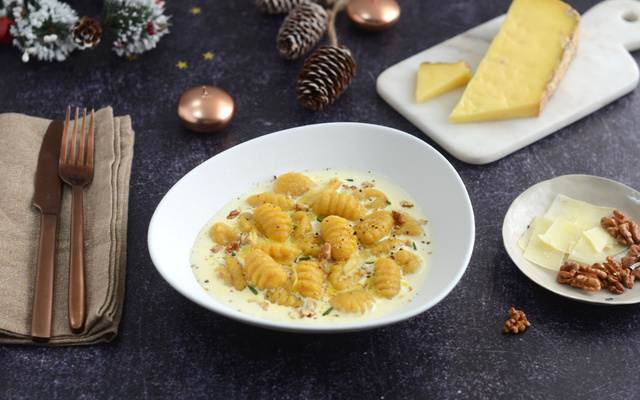 Gnocchis au potiron et au cantal