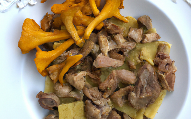 Rôti de veau aux chanterelles