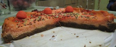Cheese cake au spéculoos et fraises tagada