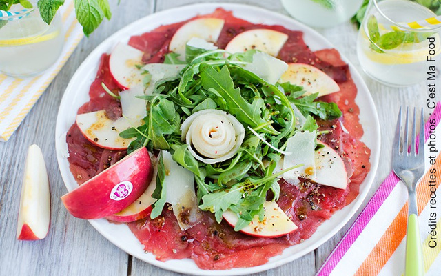 Carpaccio de bœuf façon Pink Lady®