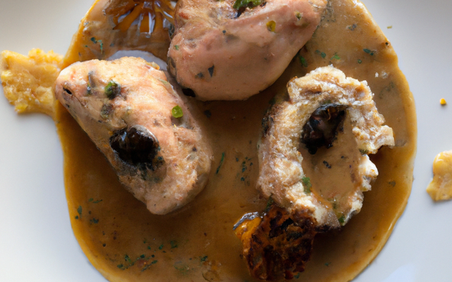 Quenelles de dinde au vadouvan et sa sauces au morilles