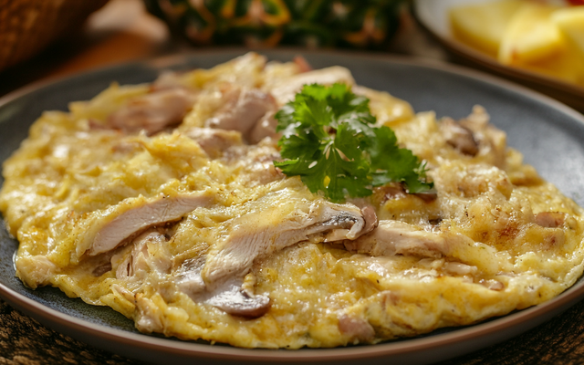 Omelettes émincés de poulet grillé, Fleury Michon, comté