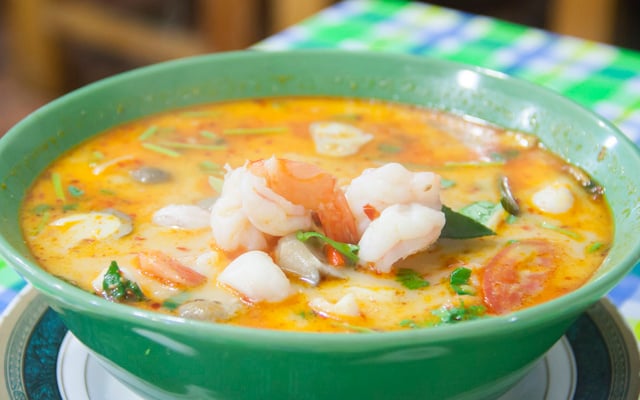 Soupe thaïe aux crevettes au thermomix
