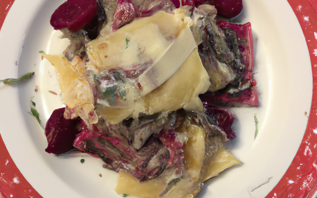 Torteglioni al radichio di Treviso i gorgonzola