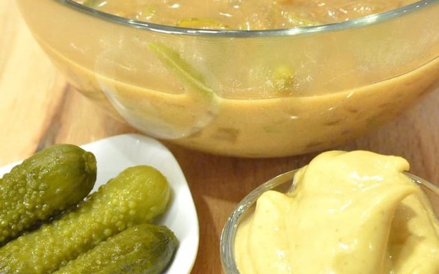 Sauce charcutière moutarde et cornichons