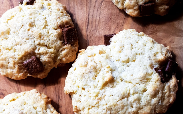 Cookie aux pépites de chocolat et flocons d'avoine