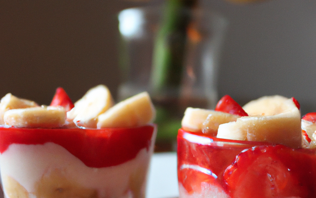 Verrines fraises / bananes