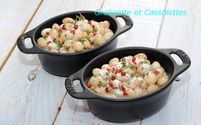 Cocos de Paimpol à la crème d'Ail