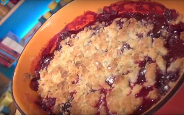 Crumble aux fruits rouges
