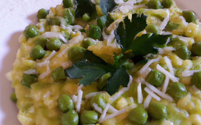 Risotto au petits pois
