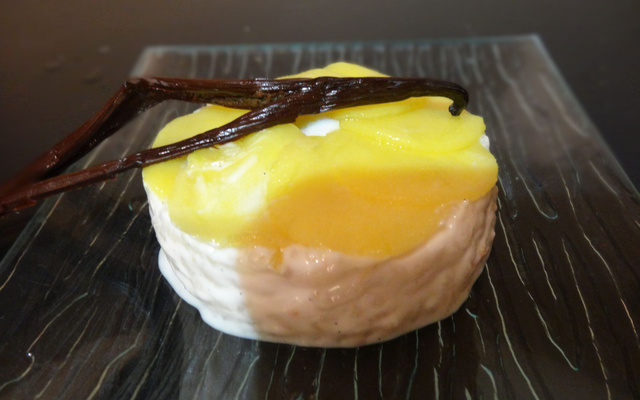 Riz au lait coco et son carpaccio de mangue