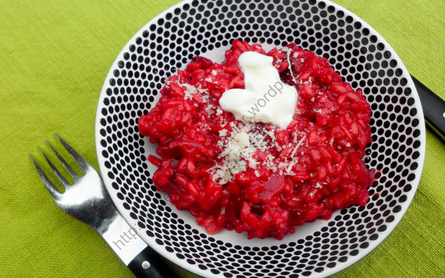 Risotto aux betteraves