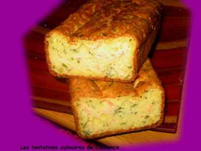 Cake saumon, citron et ciboulette