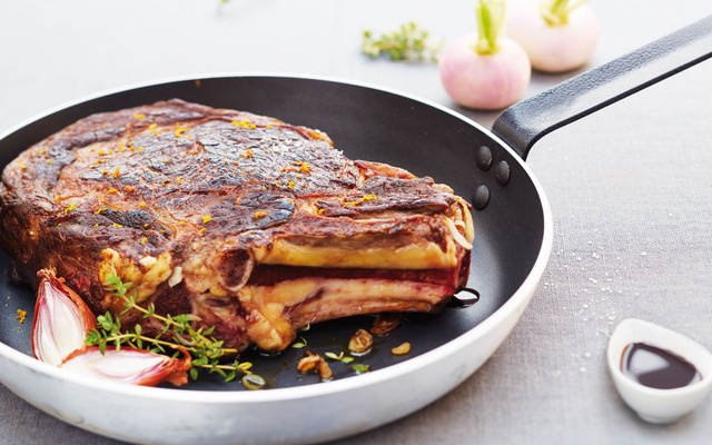 Côtes de bœuf marinée à la Chicorée Leroux