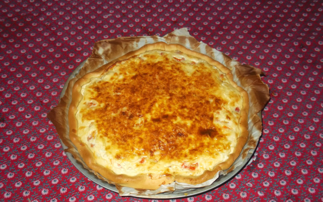 Tarte aux tomates cerise ail et fines herbes