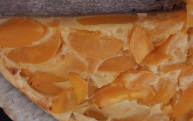 Tarte aux pêches en conserve