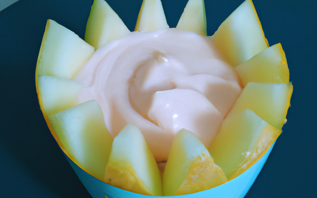 coupe de melon mayonnaise