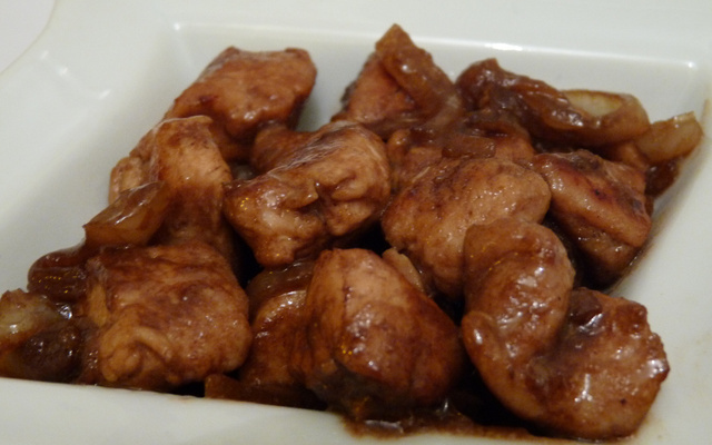 Blanc de poulet sauce au miel et balsamique