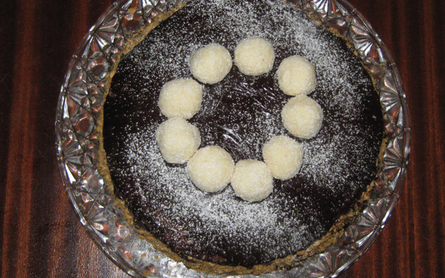 Gâteau glacé au chocolat et Raffaelo