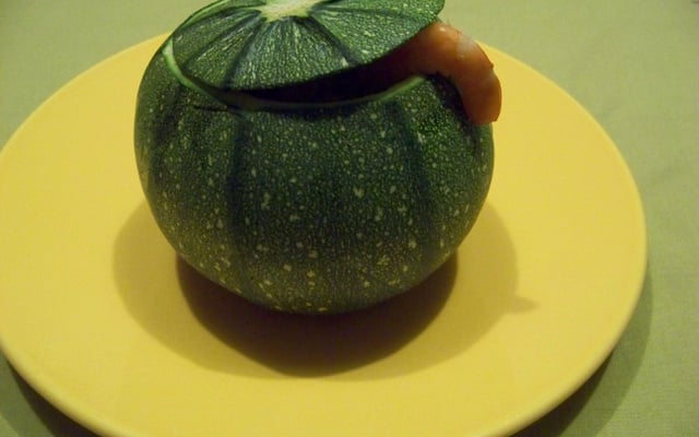 Courgettes aux gambas
