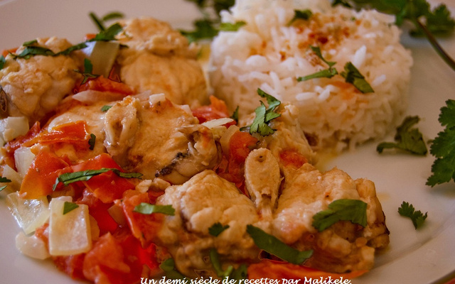 Ragoût de lotte au lait de coco