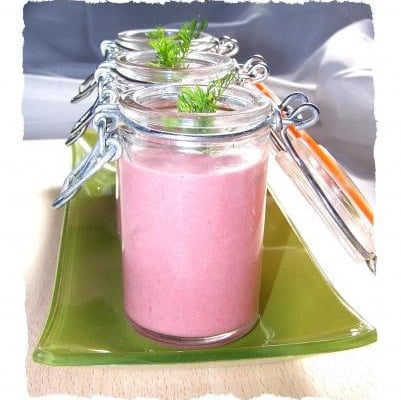 Velouté froid de betteraves au gingembre