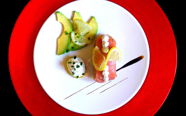 Bûchette de saumon fumé