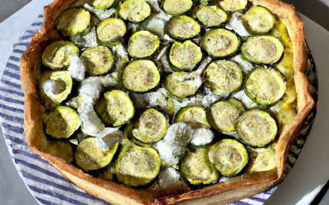 Tarte au fromage de chèvre et courgettes