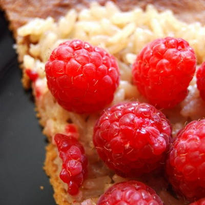 Tarte aux framboises façon teurgoule