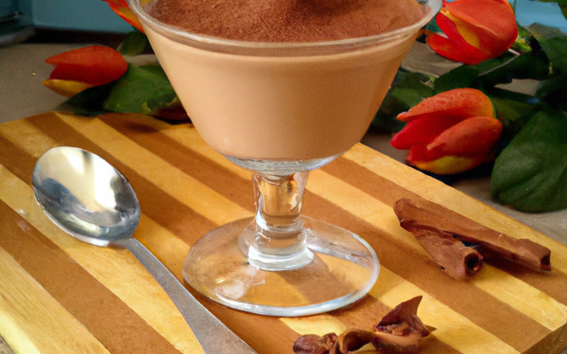 Mousse au chocolat aromatisée à la cannelle