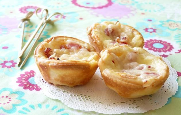 Bouchées apéritives saveur Flammekueche
