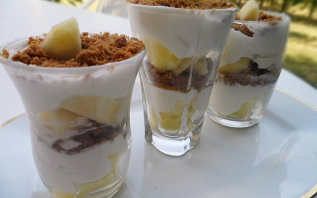 Tiramisu pomme verte