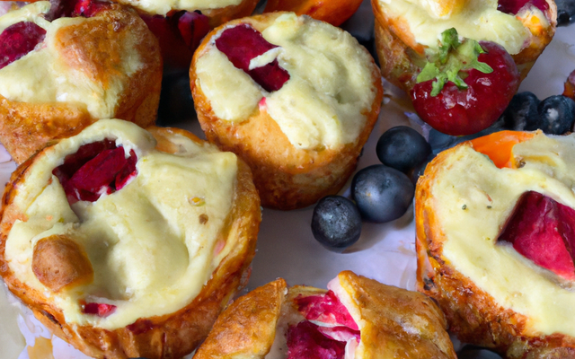 Muffins Philadelphia fruits des bois