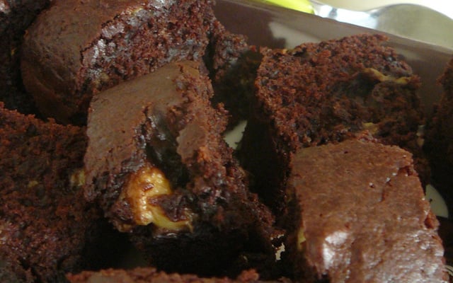 Brownie banane et noix