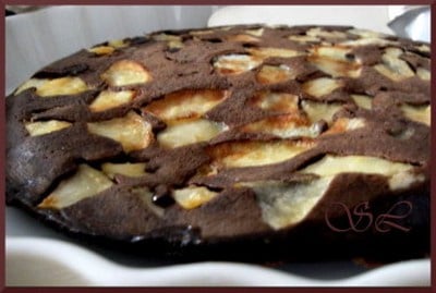 Une crêpe choco-pommes