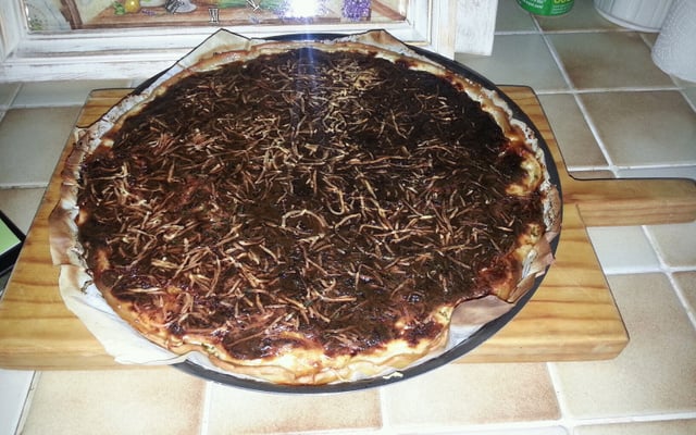 Quiche poireaux lardons