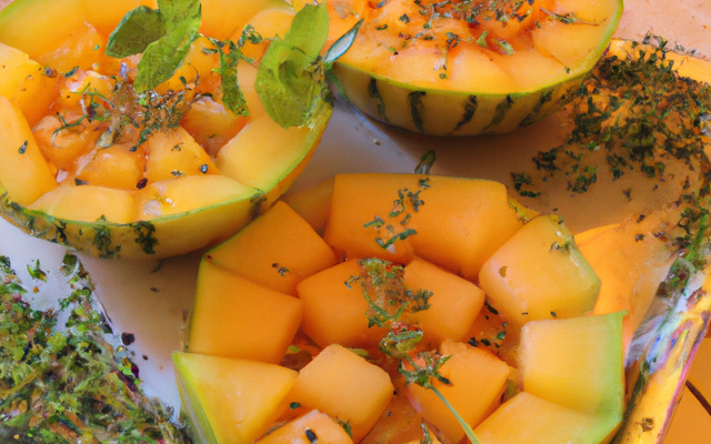 Poêlée de melon au romarin