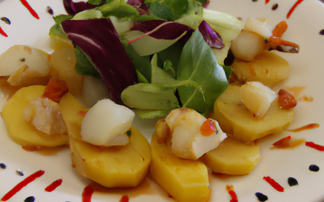 Salade de saint jacques et pommes de terre