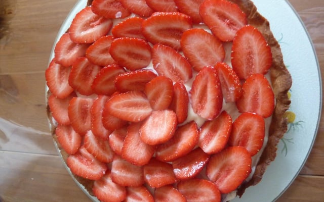 Tarte aux fraises et mascarpone