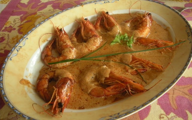 Gambas au Martini