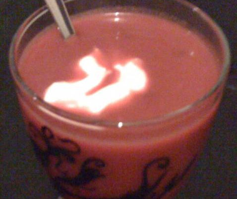 Soupe froide de betterave au fromage blanc