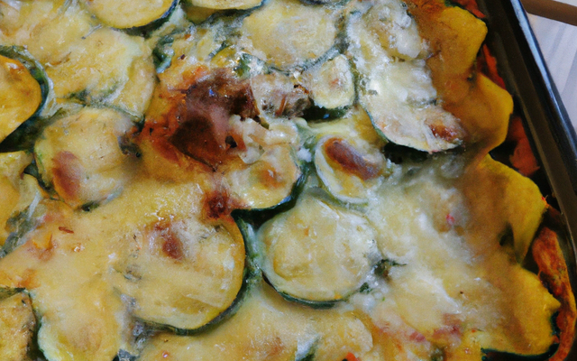 Gratin de courgettes aux ravioles inratable