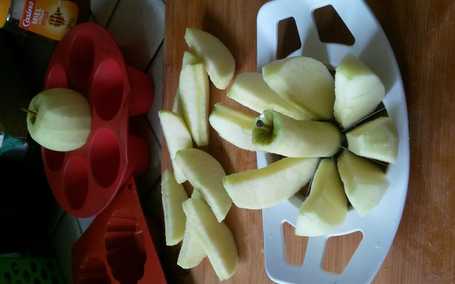 Muffins au cœur fondant de pommes caramélisées