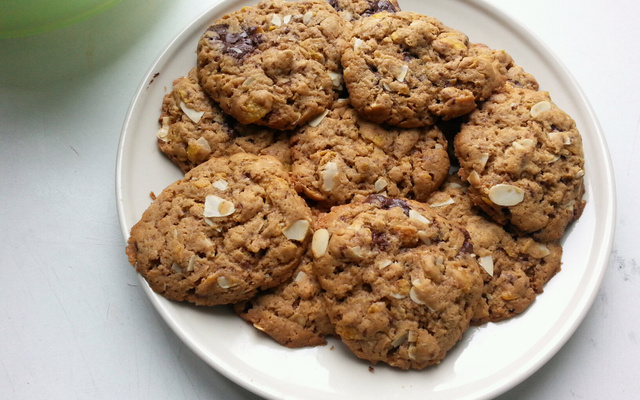 Cookies corn flakes et pépites de chocolat