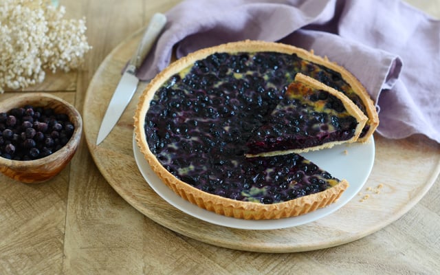 Tarte aux myrtilles