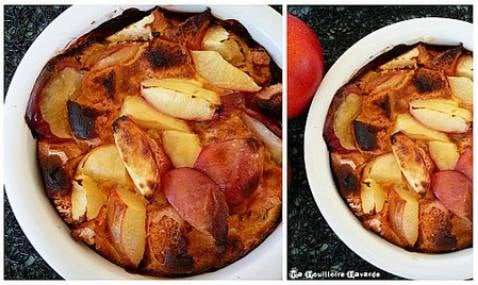 Gratin de nectarines à la liqueur de café