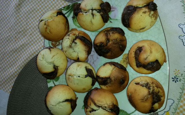 Muffins (cœur Nutella) maison